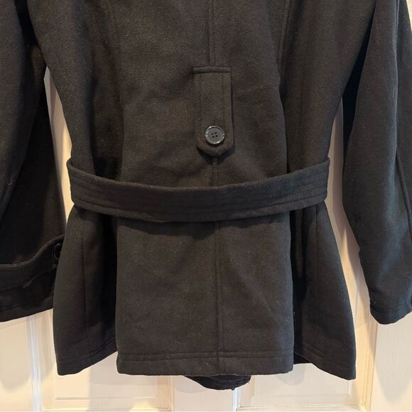 JOUJOU Double Breasted Long Sleeve Winter Pea Coat Jacket Size XL - Picture 5 of 11